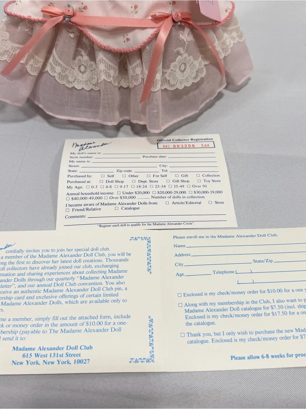 Madame Alexander Doll Mrs Darling Portrettes Peter Pan  Pink Dress 10” With Box